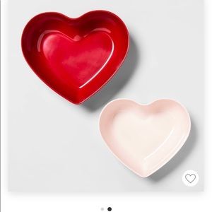 NEW MELAMINE HEART SHAPED NESTING BOWLS OPALHOUSE